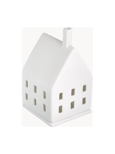 Portavela de porcelana Living, 10 cm, Porcelana, Blanco, An 7 x Al 10 cm