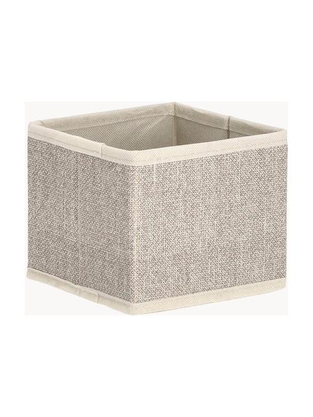 Caja plegable Tidy, An 14 cm, Tapizado: fibra sintética, Tonos beige, An 14 x F 14 cm