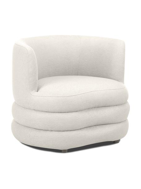 Designové bouclé křeslo Solomon, Světle béžová, Š 95 cm, H 80 cm
