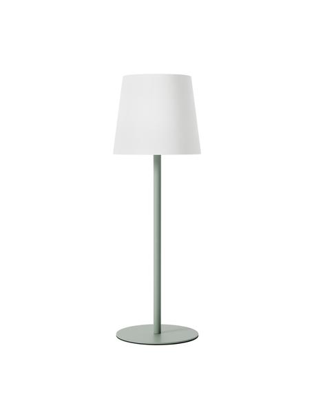 Lámpara de mesa regulable Fausta, con conexión USB, Pantalla: plástico, Verde, blanco, Ø 13 x Al 37 cm