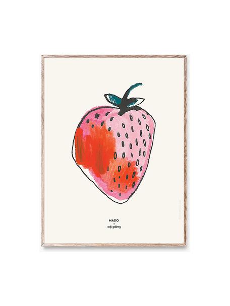 Poster Strawberry, 230 g mat geraffineerd papier, digitale print met 12 kleuren.

Dit product is gemaakt van duurzaam geproduceerd, FSC®-gecertificeerd hout, Gebroken wit, lichtroze, koraalrood, B 30 x H 40 cm