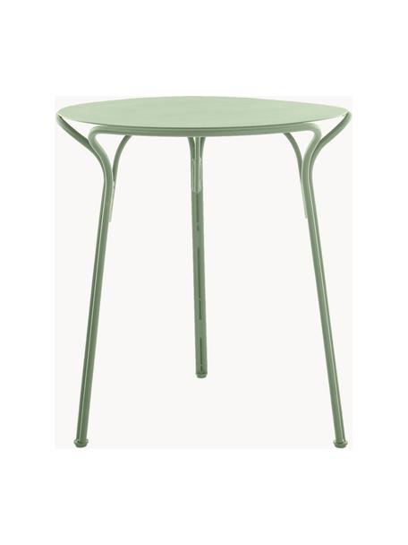 Table de jardin ronde, Hiray, Ø 65 cm, Acier galvanisé, laqué, Vert sauge, Ø 65 x haut. 72 cm