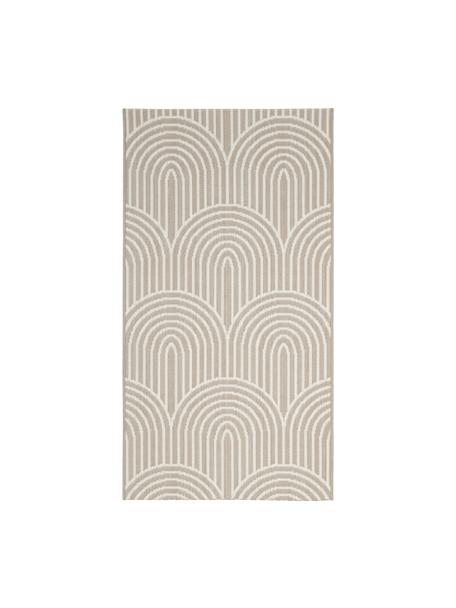 In- & outdoor vloerkleed Arches, 86% polypropyleen, 14% polyester, Beige, B 80 x L 150 cm (maat XS)