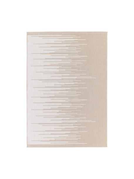 Tappeto da interno-esterno con motivo grafico Praiano, Beige, bianco, Larg. 80 x Lung. 150 cm (taglia XS)