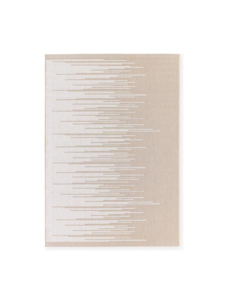 Tappeto da interno-esterno con motivo grafico Praiano, Beige, bianco, Larg. 160 x Lung. 230 cm  (taglia M)