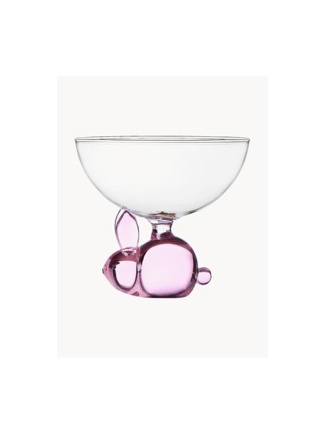 Verre à cocktail artisanal Animal Farm, Verre borosilicate, Transparent, rose, Ø 11 x haut. 10 cm, 300 ml