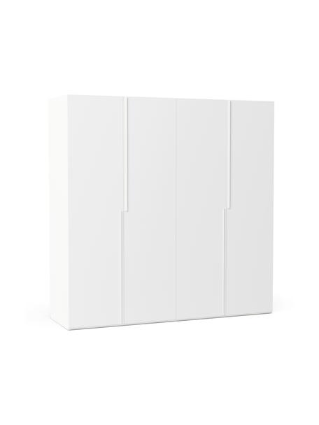 Modulární skříň s otočnými dveřmi Leon, šířka 200 cm, více variant, Dřevo, bílá, Interiér Basic, výška 200 cm