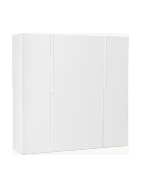 Modularer Drehtürenschrank Leon, 200 cm Breite, mehrere Varianten, Korpus: Spanplatte, FSC-zertifizi, Weiss, Basic Interior, B 200 x H 200 cm