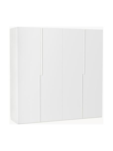Modulární skříň s otočnými dveřmi Leon, šířka 200 cm, více variant, Bílá, Interiér Basic, Š 200 x V 200 cm