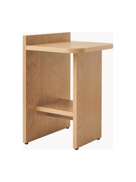Odkladací stolík z dubového dreva Ismo, Dubové drevo, Dubové drevo, Š 40 x V 56 cm