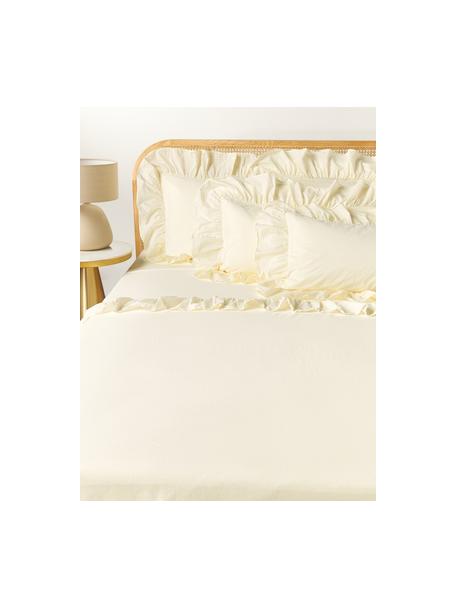 Bavlnená posteľná plachta Louane, Svetložltá, Š 240 x D 280 cm