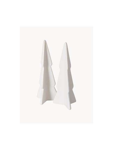 Deko-Figuren Malina aus Keramik, 2 Stück, Keramik, Weiß, Ø 9 x H 20 cm