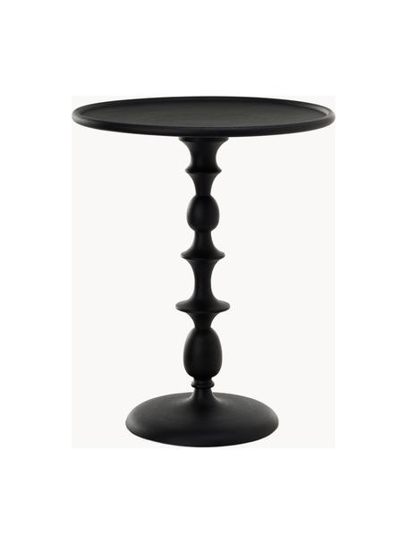 Okrúhly kovový pomocný stolík Classic, Kov s práškovým náterom, Čierna, Ø 46 x V 55 cm