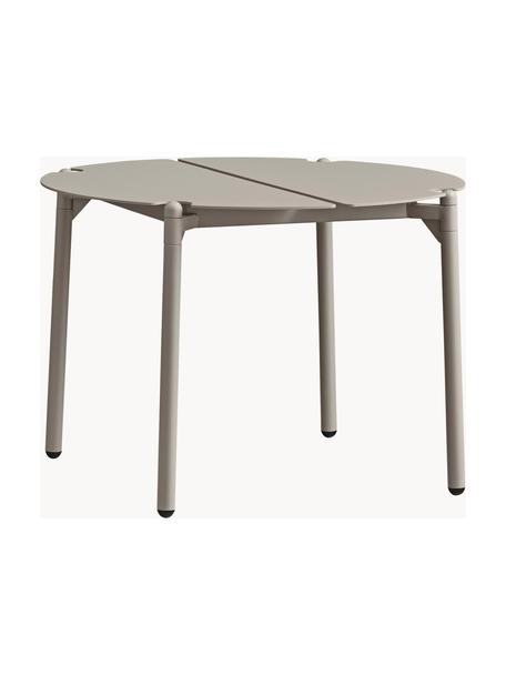 Mesa de centro de jardín redonda de metal Novo, Acero recubierto, Beige claro, Ø 50 cm