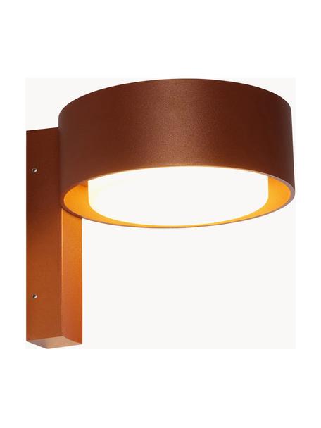 Applique murale d'extérieur LED soufflée bouche Plaff-On!, intensité lumineuse variable, Blanc, terracotta, larg. 16 x haut. 15 cm