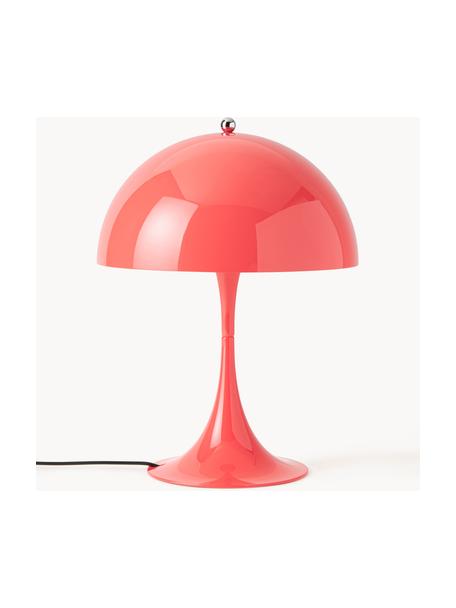 Lampe à poser LED avec fonction minuterie Panthella, haut. 34 cm, Acier rouge corail, Ø 25 x haut. 34 cm