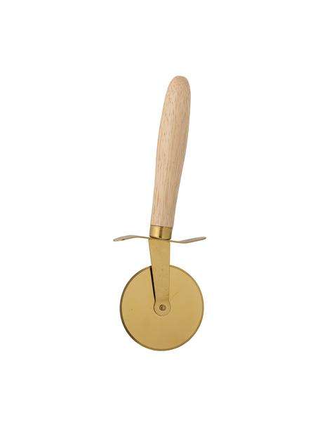 Roulette à pizza manche en bois de hêtre Cati, Couleur dorée, larg. 2 x long. 21 cm