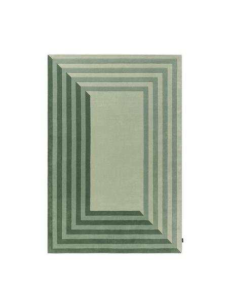 Ręcznie tuftowany dywan z wełny Tilo, 100% wełna

Włókna dywanów wełnianych mogą nieznacznie rozluźniać się w pierwszych tygodniach użytkowania, co ustępuje po pewnym czasie, Odcienie zielonego, S 160 x D 230 cm (Rozmiar M)
