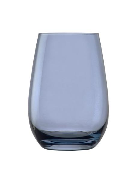 Bicchiere acqua blu Elements 6 pz, Vetro, Azzurro, Ø 9 x Alt. 12 cm, 465 ml