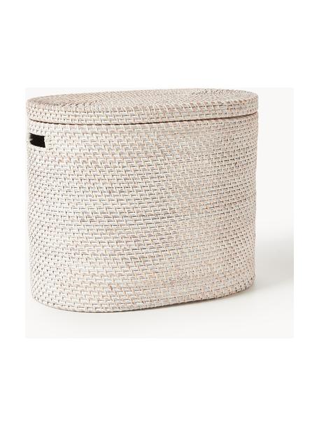 Cesto portabiancheria con coperchio Lurdes, Rattan, Beige chiaro, Larg. 55 x Prof. 35 cm