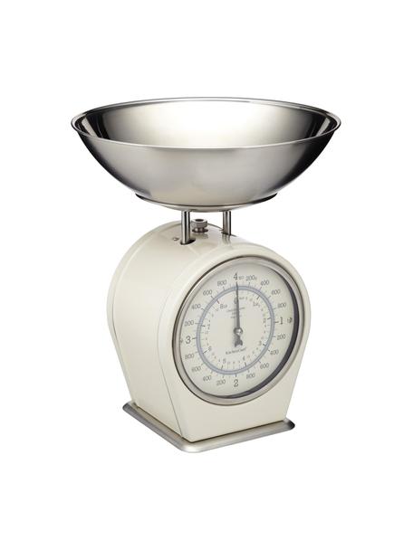 Báscula de cocina Nostalgia, Acero inoxidable, parcialmente recubierto, Blanco crema, An 25 x Al 30 cm