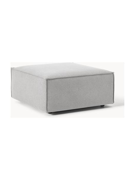 Sofa-Hocker Lennon, Bezug: 100 % Polyester Der strap, Gestell: Massives Kiefernholz, Spe, Webstoff Grau, B 88 x T 88 cm