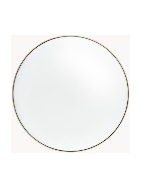Runder Wandspiegel Ivy, Rahmen: Metall, pulverbeschichtet, Rückseite: Mitteldichte Holzfaserpla, Spiegelfläche: Spiegelglas, Goldfarben, Ø 55 x T 3 cm