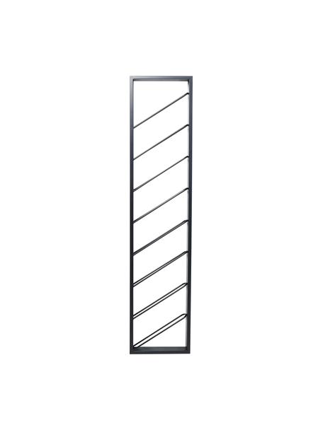 Hangend wijnrek Bistro voor 8 flessen, Gepoedercoat staal, Zwart, B 36 x H 160 cm
