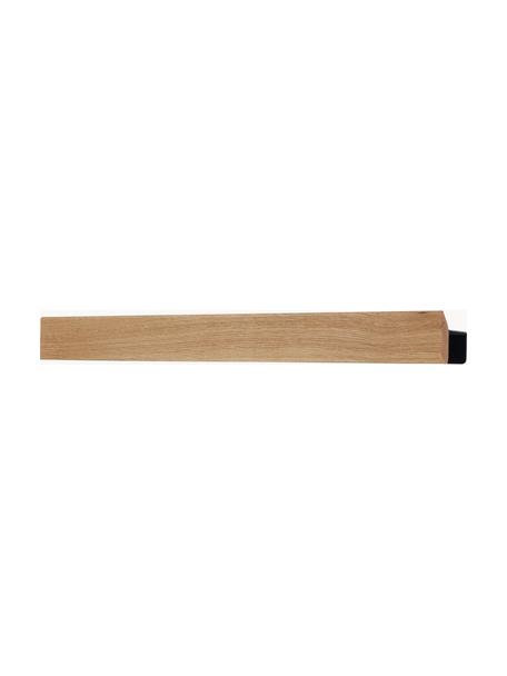 Banda magnetica Flex, Asta: legno di quercia, Legno chiaro, nero, Larg. 60 x Alt. 6 cm