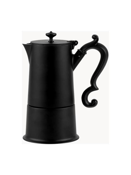 Kaffeekocher Lady Anne für 4 Tassen, 282 ml, Aluminium mit Stonewashed Finish, Schwarz, 282 ml