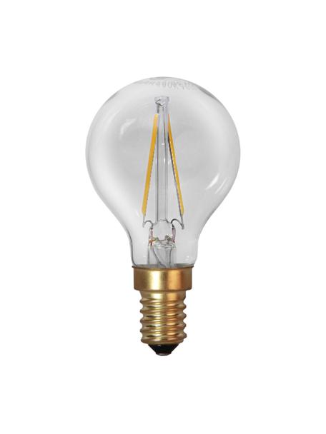 Lampadina E14, 120lm, bianco caldo, 6 pz, Lampadina: vetro, Base lampadina: alluminio, Trasparente, ottonato, Ø 5 x Alt. 8 cm