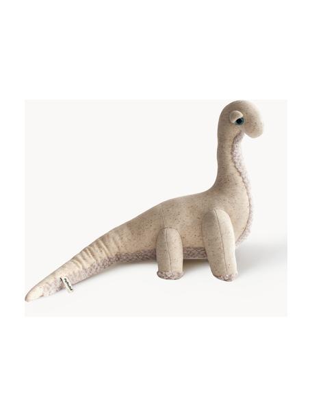 Cuscino-peluche fatto a mano Diplo, Beige chiaro, maculato, Larg. 63 x Alt. 45 cm