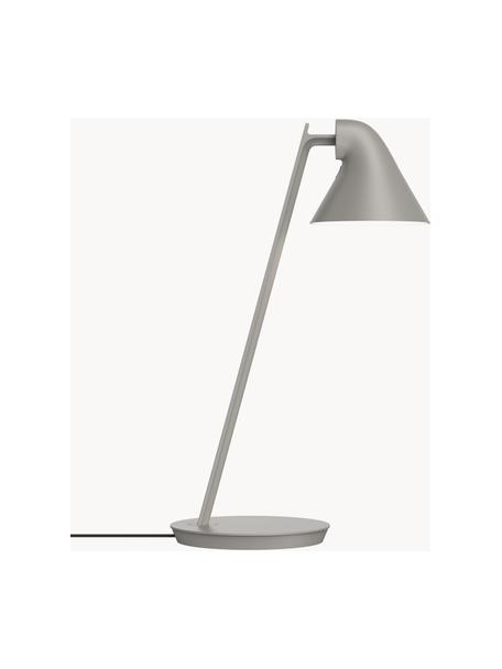 Dimmbare LED-Schreibtischlampe NJP, Lampenschirm: Aluminium, beschichtet, Lampenfuß: Stahl, beschichtet, Hellgrau, Ø 16 x H 42 cm