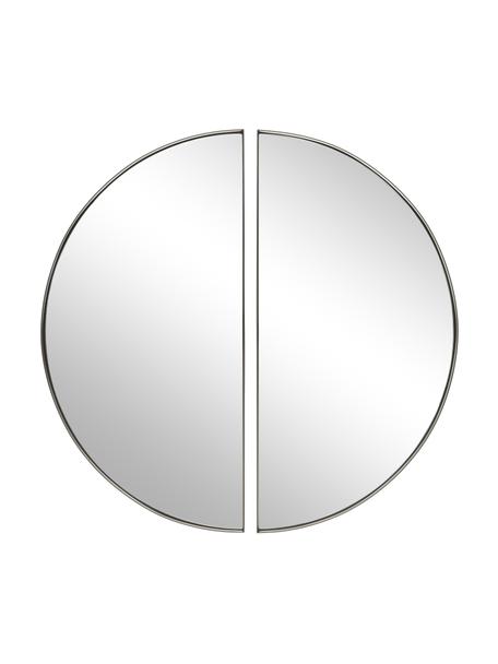 Lustro ścienne Selena, 2 szt., Czarny, Ø 72 cm