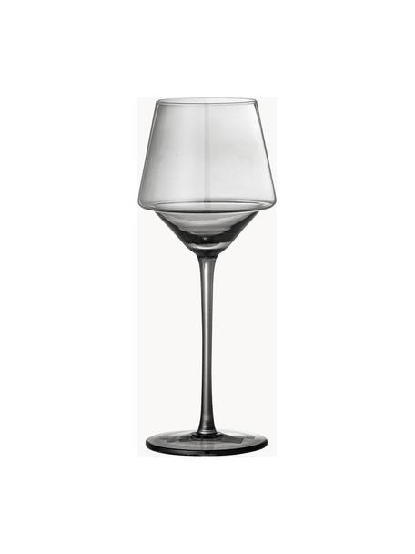Weingläser Yvette, 4 Stück, Glas, Grau, Ø 9 x H 23 cm, 300 ml