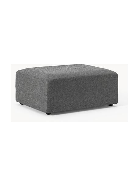 Puf reposapiés Melva, Tapizado: 100% poliéster Alta resis, Estructura: madera de pino y abeto ma, Patas: plástico., Tejido gris oscuro, An 99 x F 72 cm