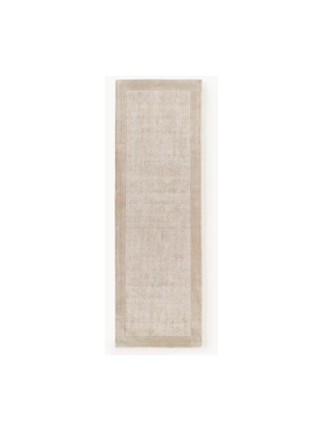Schimmernder Läufer Kari, 100 % Polyester, GRS-zertifiziert, Beige, B 80 x L 250 cm