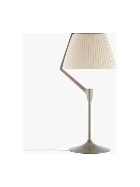 Grande lampe à poser LED à intensité variable Angelo Stone, Blanc cassé, taupe avec finition en métal, Ø 33 x haut. 70 cm