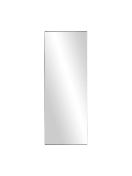 Espejo grande de metal Cato, Parte trasera: tablero de fibras de dens, Espejo: cristal, Negro, An 60 x Al 160 cm