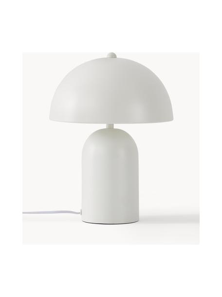 Lámpara de mesa pequeña Walter, Pantalla: metal, Cable: plástico, Blanco mate, Ø 25 x Al 34 cm