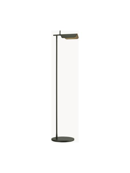 Lámpara de pie pequeña para lectura LED regulable Tab, Pantalla: plástico, Estructura: aluminio recubierto, Verde oliva, Al 110 cm