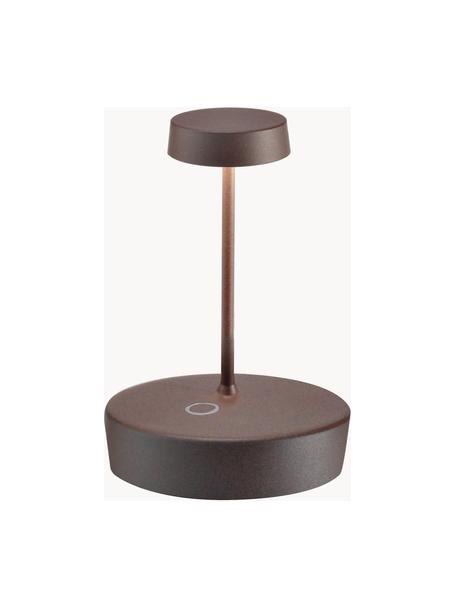 Přenosná stmívatelná stolní LED lampa Swap Mini, Nugátová, Ø 10 cm, V 15 cm