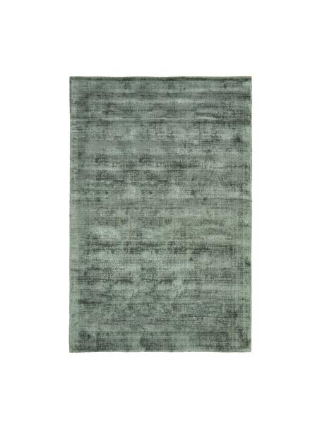 Ručně tkaný viskózový koberec Jane, Zelená, Š 120 cm, D 180 cm (velikost S)