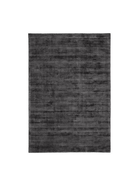 Tapis en viscose tissé main Jane, Anthracite, larg. 160 x long. 230 cm (taille M)