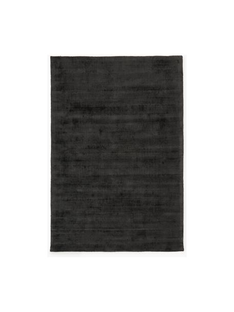 Tappeto in viscosa tessuto a mano Jane, Retro: 100% cotone Il materiale , Antracite, Larg. 80 x Lung. 150 cm (taglia XS)