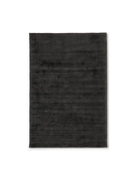 Tappeto in viscosa taftato a mano Jane, Retro: 100% cotone Il materiale , Antracite, Larg. 80 x Lung. 150 cm (taglia XS)