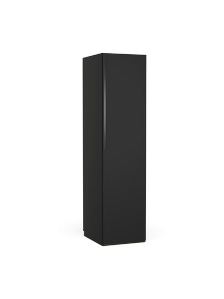Armadio componibile ad ante battenti Leon, larg. 50 cm, in diverse varianti, Nero, Interno Basic, larg. 50 x alt. 200 cm