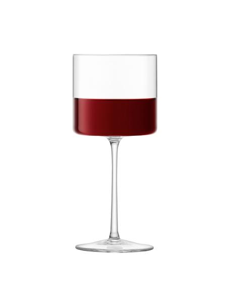 Mondgeblazen wijnglazenset Otis, 4-delig, Glas, Transparant, Ø 8 x H 19 cm, 310 ml
