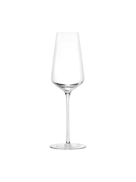 Krištáľové poháre na šampanské Starlight, 6 ks, Krištáľové sklo, Priehľadná, Ø 8 x V 23 cm, 290 ml