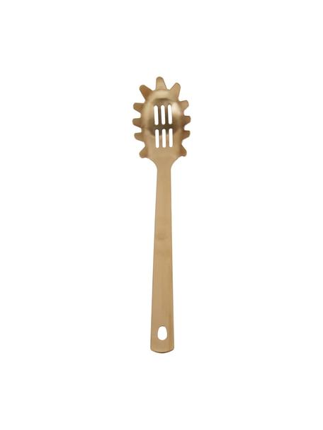 Mestolo per spaghetti Goldies, Acciaio inossidabile

Le posate sono realizzate in acciaio inossidabile. È quindi durevole, non arrugginisce ed è resistente ai batteri, Dorato opaco, Larg. 5 x Lung. 33 cm